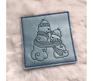 Stickdatei - Schneemann Alphabet Buchstabe U